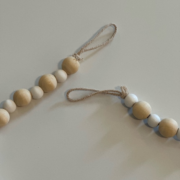 Wooden Beaded Garland, Set of 4 - Picture 3 of 7